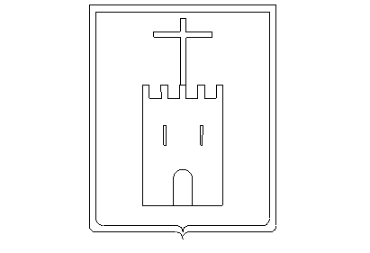 Dibujo del primer escudo.